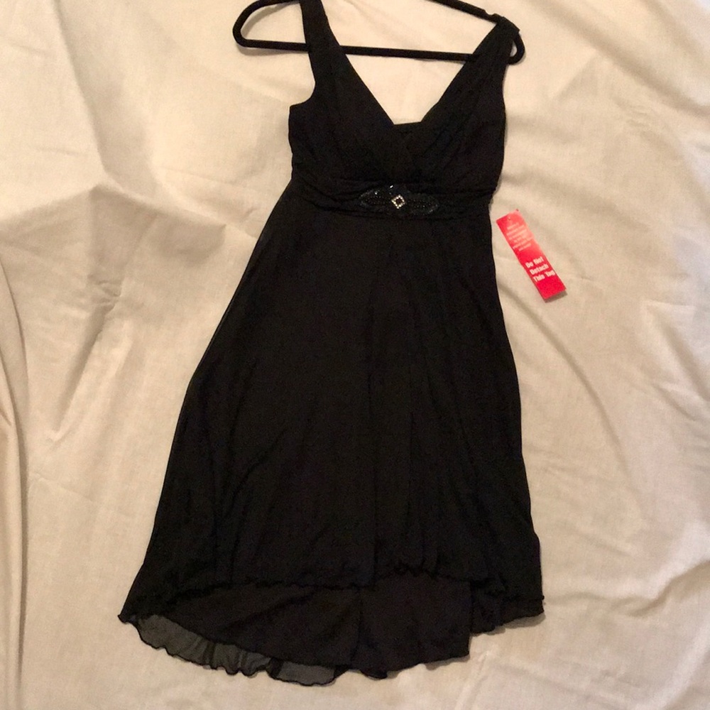 Enfocus Studio Black High/Low Cocktail Dress, Size 8